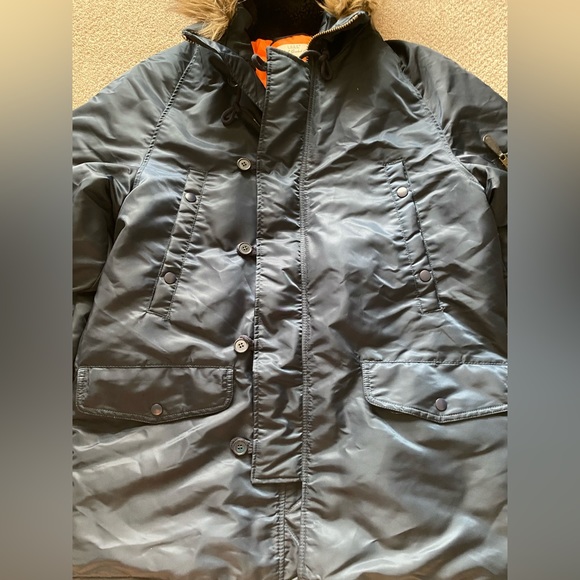 L.O.G.G (h&m brand) Men’s Winter Jacket Blue Size M - Picture 2 of 3